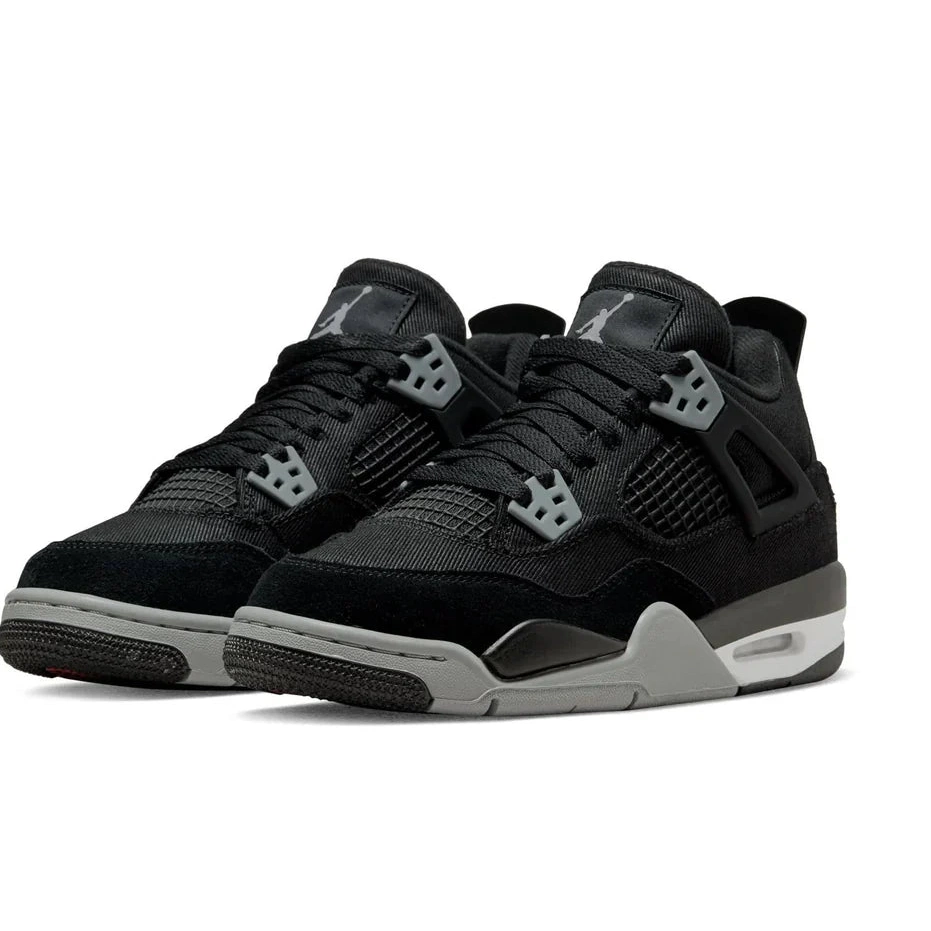 Air Jordan 4 Retro GS Black Canvas 0815